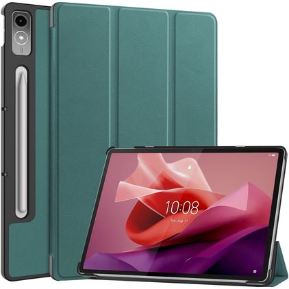 Mobigear Tri-Fold Lenovo Tab P12 Hülle Klapphülle - Grün