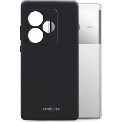 Mobilize Rubber Gelly Realme GT 6 Hülle Flexibles TPU Backcover - Schwarz