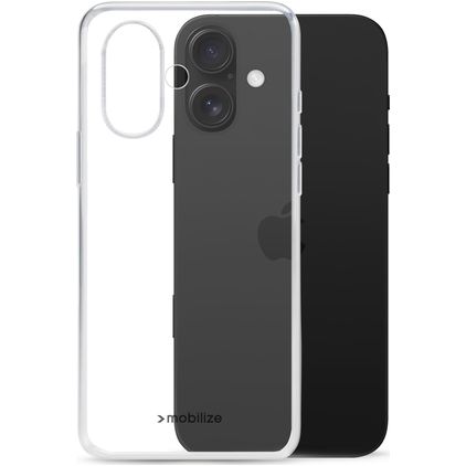 Mobilize Gelly Durchsichtig iPhone 16 Plus Hülle Flexibles TPU Backcover - Transparent