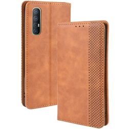 Mobigear Sensation OPPO Reno 3 Pro Hülle Klapphülle Geldbörse - Cognac