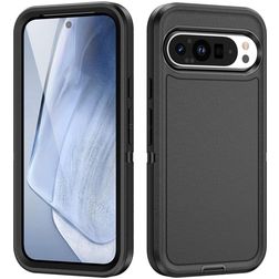 Mobigear Rugged Google Pixel 9 Pro Hülle Hardcase Backcover Stoßfest - Schwarz