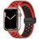 Mobigear Sport Plus Mag Silikon Apple Watch Armband Magnetverschluss - 42/41/40/38 mm - Schwarz / Rot