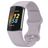 Mobigear Sport Dual Silikon Fitbit Charge 5 Armband Drückerschließe - Lila