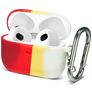 Mobigear Colors Apple AirPods 3 Hülle Flexibles Silikon - Weiß / Rot / Gelb