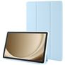 Mobigear Tri-Fold Gel Samsung Galaxy Tab A9 Plus (2023) Hülle TPU,Kunstleder Klapphülle - Blau
