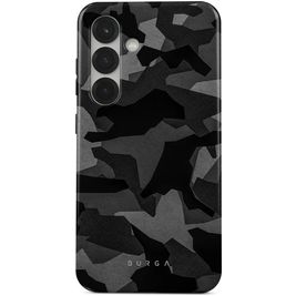 Burga Tough Samsung Galaxy S25 Hülle Hardcase Backcover Stoßfest - Night Black Camo