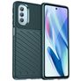 Mobigear Groove Motorola Moto G51 5G Hülle Flexibles TPU Backcover - Grün