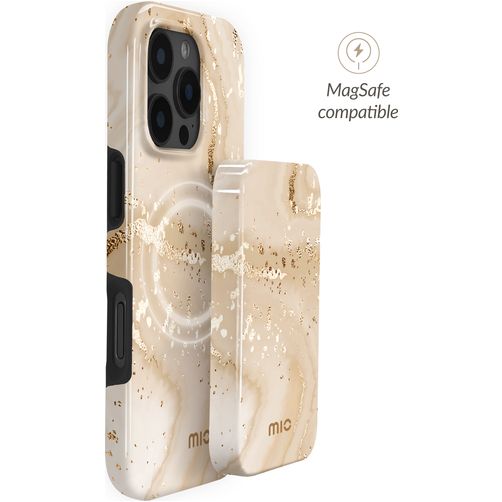 MIO Powerbank 5.000 mAh 15W - MagSafe Kompatibel - Gold Marble
