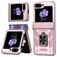Mobigear Armor ring Samsung Galaxy Z Flip 6 Hülle Hardcase Backcover Stoßfest mit Ringhalter - Roségold