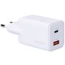 Cygnett Powerplus Dual USB / USB-C Power Delivery 65W - Weiß
