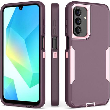 Mobigear Rugged Samsung Galaxy A16 Hülle Hardcase Backcover Stoßfest - Pink / Lila