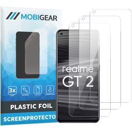 Mobigear Realme GT2 Displayschutz Schutzfolie - Hüllenfreundlich (3er Pack)