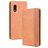 Mobigear Sensation Samsung Galaxy Xcover Pro Hülle Klapphülle Geldbörse - Cognac