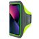 Mobiparts Comfort Fit Handyhalterung Joggen iPhone 13 Sporthülle Neopren Sportarmband - Neon Green