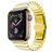 Mobigear Madrid Edelstahl Apple Watch Armband Faltschließe - 42/41/40/38 mm - Gold