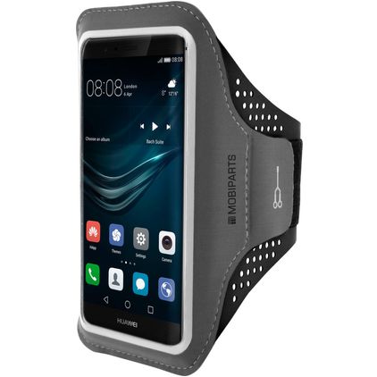 Mobiparts Comfort Fit Handyhalterung Joggen Huawei P9 Sporthülle Neopren Sportarmband - Schwarz