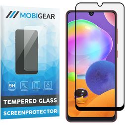 Mobigear Premium Samsung Galaxy A31 Panzerglas Displayschutz - Hüllenfreundlich - Schwarz