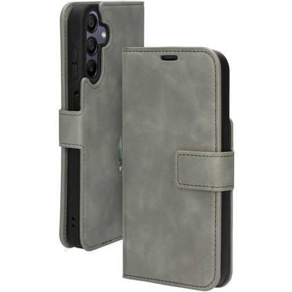 Mobiparts Classic Wallet Samsung Galaxy A15 Klapphülle Portemonnaie - Granite Grey