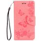 Mobigear Butterfly Motorola Moto G5 Plus Hülle Klapphülle Geldbörse - Pink