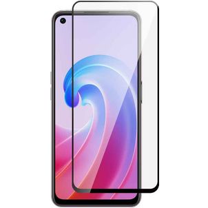 Mobigear Premium OPPO A96 Panzerglas Gehärtetes Glas Displayschutz - Hüllenfreundlich - Schwarz