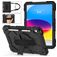 Mobigear SureGrip Xtreme iPad 11 (2025) Hülle Kunststoff,Silikon Backcover + Schulterträger + Ständer - Schwarz