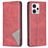 Mobigear Rhombus Slim Motorola Moto G13 Hülle Klapphülle - Rot