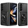 Mobigear Armor Ring Cam Slide Samsung Galaxy Z Fold 7 Hülle Hardcase Backcover Stoßfest mit Ringhalter und Kamera Slider - Schwarz