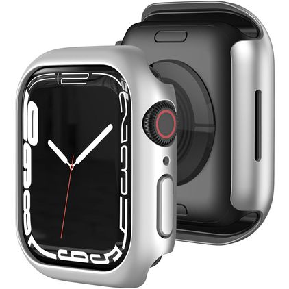 Mobigear Colors Dünn Apple Watch - 45 mm Hardcase Hülle - Silber