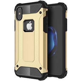 Mobigear Outdoor iPhone X Hülle Hardcase Backcover Stoßfest - Gold