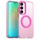 Mobigear Shockproof Samsung Galaxy S25 FE MagSafe Hülle Hardcase Backcover - Rot