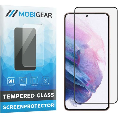 Mobigear Premium Samsung Galaxy S21 Plus Panzerglas Displayschutz - Hüllenfreundlich - Schwarz