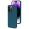 Mobiparts iPhone 14 Pro Silikon Hülle Backcover - Blueberry Blue