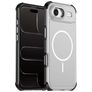 Mobigear Airbag Shockproof iPhone Air MagSafe Hülle Hardcase Backcover Stoßfest - Silber