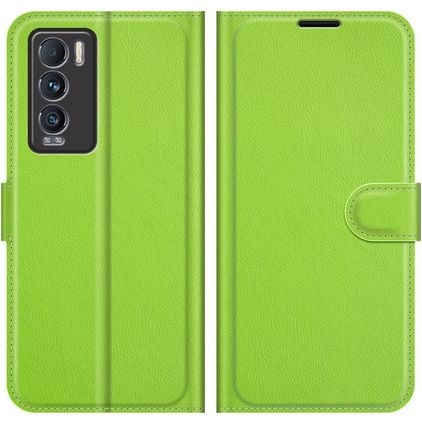 Mobigear Classic Realme GT Master Edition Hülle Klapphülle Geldbörse - Grün
