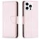 Mobigear Excellent iPhone 16 Pro Hülle Klapphülle Geldbörse - Roségold
