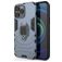 Mobigear Armor Ring iPhone 13 Pro Max Hülle Hardcase Backcover Stoßfest mit Ringhalter - Blau