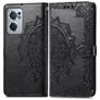 Mobigear Mandala OnePlus Nord CE 2 Hülle Klapphülle Geldbörse - Schwarz