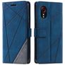 Mobigear Rhombus Samsung Galaxy Xcover 7 Hülle Klapphülle Geldbörse - Blau