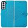 Mobigear Mandala Samsung Galaxy S21 FE Hülle Klapphülle Geldbörse - Blau