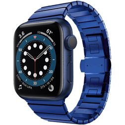 Mobigear Madrid Edelstahl Apple Watch Armband Faltschließe - 42/41/40/38 mm - Blau