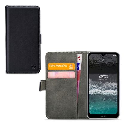 Mobilize Classic Gelly Wallet Nokia C21 Plus Hülle Klapphülle Geldbörse - Schwarz