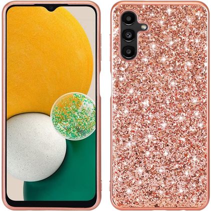 Mobigear Glitter Samsung Galaxy A54 Hülle Hardcase Backcover - Roségold