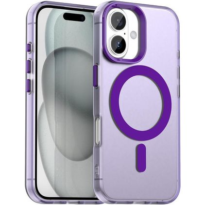 Mobigear Shockproof iPhone 18 MagSafe Hülle Hardcase Backcover - Lila