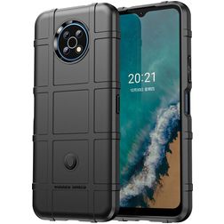 Mobigear Rugged Shield Nokia G50 Hülle Flexibles TPU Backcover Stoßfest - Schwarz
