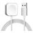 Mobigear USB-A Magnetic Ladegerät Apple Watch 1 Meter 3W 0.6A - Silber