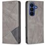 Mobigear Rhombus Slim Samsung Galaxy A27 Hülle Klapphülle - Grau