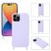 Mobigear Lanyard iPhone 14 Pro Max Silikon Handykette - Lila