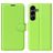Mobigear Classic Samsung Galaxy S25 FE Hülle Klapphülle Geldbörse - Grün