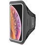 Mobiparts Comfort Fit Handyhalterung Joggen iPhone XS Max Sporthülle Neopren Sportarmband - Schwarz