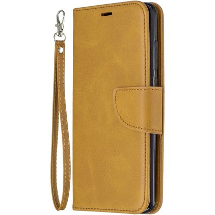 Mobigear Excellent Xiaomi Redmi Note 8 Pro Hülle Klapphülle Geldbörse - Cognac